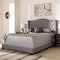 Baxton Studio Alesha Modern Grey Upholstered Full Size Bed 149-8929 - alternate 9